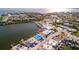 Aerial view of neighborhood near water at 23 Seaside Ct, Holmes Beach, FL 34217