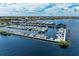 Aerial view of marina and boats at 25318 Marion Ave, Punta Gorda, FL 33950