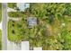 Overhead view of property, showing a house and surrounding land at 25318 Marion Ave, Punta Gorda, FL 33950