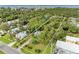 Aerial view of residential property with waterfront access and lush landscape at 25318 Marion Ave, Punta Gorda, FL 33950