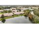 Aerial view of houses and lakefront property at 4209 Cascade Falls Dr, Sarasota, FL 34243