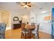 View of dining area, kitchen, and entryway from the living room at 4209 Cascade Falls Dr, Sarasota, FL 34243
