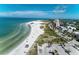 Aerial view of Lido Beach, showing coastline and buildings at 115 Tyler Dr # 203, Sarasota, FL 34236