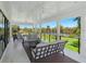 Relaxing covered patio overlooking the river at 1245 Mill Creek Rd, Bradenton, FL 34212
