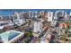 Drone shot showing building location and proximity to the waterfront at 1335 2Nd St # 301, Sarasota, FL 34236