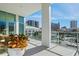 Spacious balcony with city views and potted plants at 1335 2Nd St # 301, Sarasota, FL 34236