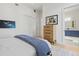 Comfortable bedroom with ensuite bathroom access at 1335 2Nd St # 301, Sarasota, FL 34236