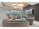 Spacious common area with comfortable seating and a fireplace at 1335 2Nd St # 301, Sarasota, FL 34236