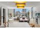 Open concept kitchen and dining area with city views at 1335 2Nd St # 301, Sarasota, FL 34236