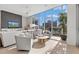 Light-filled living room with city views and modern decor at 1335 2Nd St # 301, Sarasota, FL 34236