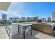 Outdoor kitchen with grill and prep area at 1335 2Nd St # 301, Sarasota, FL 34236