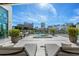 Relaxing rooftop pool and hot tub with city views at 1335 2Nd St # 301, Sarasota, FL 34236