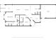 Detailed floor plan showcasing the layout of the home including living spaces and bedroom locations at 2063 Lynx Run, North Port, FL 34288