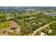 Aerial view highlighting home's private location at 2807 Country River Dr, Parrish, FL 34219