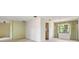 Dining room with carpeted floors and view into the kitchen at 2807 Country River Dr, Parrish, FL 34219
