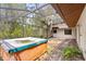 Enclosed hot tub area in need of some TLC at 2807 Country River Dr, Parrish, FL 34219