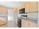 Kitchen with built-in microwave and oven at 2807 Country River Dr, Parrish, FL 34219