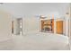 Spacious living room featuring a stone fireplace at 2807 Country River Dr, Parrish, FL 34219