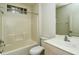 Bathroom with tub, vanity, and toilet at 315 Auburn Woods Cir # 315, Venice, FL 34292