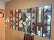 Close-up of a beautiful stained glass window featuring roses at 390 301 W Blvd # 30B, Bradenton, FL 34205