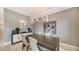 Modern dining area with statement art and sleek furniture at 711 S Palm Ave # 203, Sarasota, FL 34236