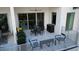 Spacious patio with seating and modern furniture at 711 S Palm Ave # 203, Sarasota, FL 34236
