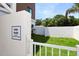 Small, fenced pet area with grass at 711 S Palm Ave # 203, Sarasota, FL 34236