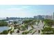 Scenic aerial view of the Sarasota skyline, waterways, bridges and lush landscape at 2141 Clematis St, Sarasota, FL 34239