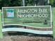 Arlington Park Neighborhood sign at 2141 Clematis St, Sarasota, FL 34239