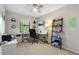 Home office with desk, chair, and shelving unit at 3415 51St Avenue W Cir # 206, Bradenton, FL 34210