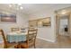 Dining area with table and chairs, near kitchen at 3609 59Th W Ave # 4045, Bradenton, FL 34210