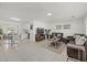 Open concept living and dining area with tile floors at 5315 24Th St W, Bradenton, FL 34207