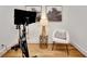 Home gym with stationary bike and modern decor at 7003 River Club Blvd, Bradenton, FL 34202