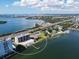 Aerial view of waterfront building and amenities at 7100 Sunshine Skyway S Ln # 706, St Petersburg, FL 33711