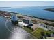 Aerial view of waterfront building and amenities at 7100 Sunshine Skyway S Ln # 706, St Petersburg, FL 33711