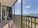 Screened balcony with scenic water views at 7100 Sunshine Skyway S Ln # 706, St Petersburg, FL 33711