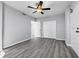 Spacious bedroom with hardwood floors and double closets at 7100 Sunshine Skyway S Ln # 706, St Petersburg, FL 33711