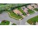 Aerial view of single-Gathering home and surrounding neighborhood at 7153 Drewrys Blf, Bradenton, FL 34203