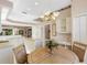 Kitchen features a dining area with a round table and four chairs at 7153 Drewrys Blf, Bradenton, FL 34203