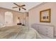 Main bedroom with ensuite bathroom access and a large window at 7153 Drewrys Blf, Bradenton, FL 34203