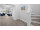 Elegant entryway with hardwood floors and staircase at 11216 Coralbean Dr, Lakewood Ranch, FL 34202