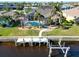 Luxury waterfront property with private dock and beautiful landscaping at 1223 Via Tripoli, Punta Gorda, FL 33950