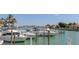 Peaceful marina with multiple boats and stunning waterfront views at 247 Robin Dr, Sarasota, FL 34236