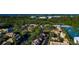 Aerial view of community homes and landscape at 3607 57Th Avenue W Dr, Bradenton, FL 34210