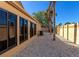 Backyard with gravel ground cover and a wall at 3607 57Th Avenue W Dr, Bradenton, FL 34210