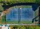 Aerial view of a community tennis court at 3607 57Th Avenue W Dr, Bradenton, FL 34210