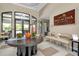 Bright and airy community clubhouse lobby with comfortable seating at 5652 Semolino St, Nokomis, FL 34275