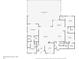 One-story house floor plan with 2 bedrooms, 2 bathrooms, living room, kitchen, and screened patio at 5868 Meriwether Pl, Sarasota, FL 34232