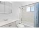 Clean bathroom with a bathtub, toilet, and vanity at 5902 Garden Ln # A24, Bradenton, FL 34207