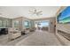Spacious living area with fireplace, large TV, and relaxing seating at 7418 Westmoreland Dr, Sarasota, FL 34243